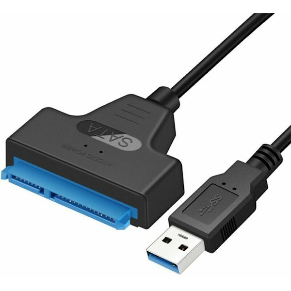 USB till SATA-adapterkabel för 2,5\" SSD/HDD-enheter, extern SATA till USB 3.0-omvandlare och kabel, USB 3.0 till SATA III-omvandlare (SATA till USB 3.0-konv