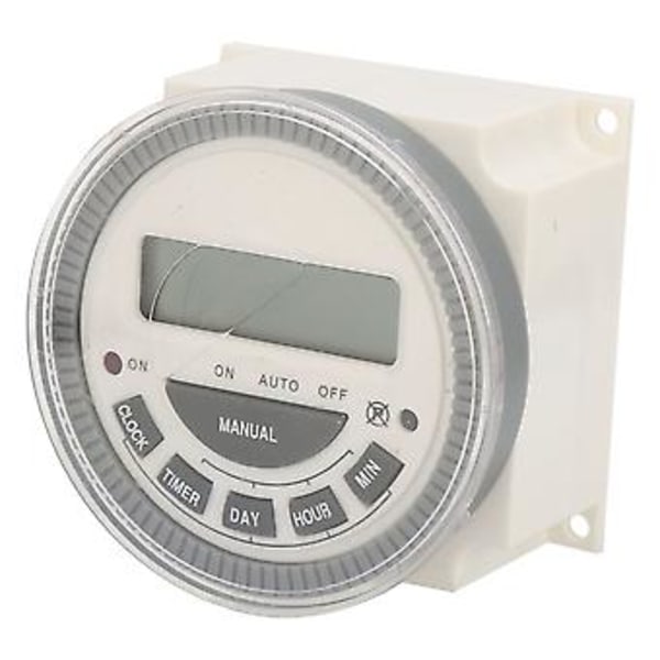 TM619H-2 110/220V 30A Digitaalinen LCD Virtakytkin Ohjelmoitava Ajastinkytkinrele (110V)
