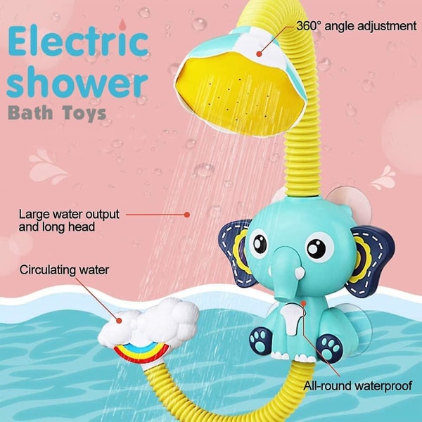Baby Shower Toy Electric Elephant Animal Sucker Duschhuvud
