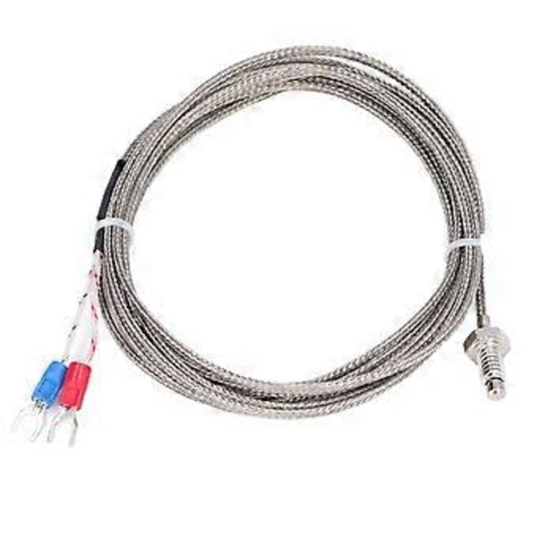 Termoelement 3 Meter M6 Tum Skruv 0 till 400 Temperatur Sensor Termoelement för Plastmaskiner Textilier Livsmedel