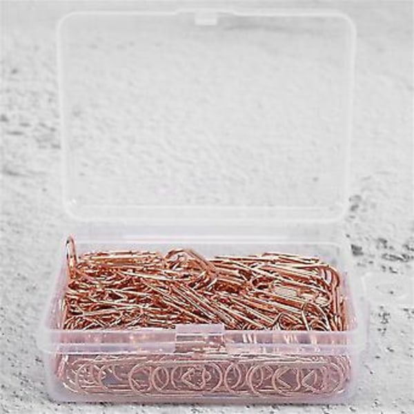 150 Stykker Guld Søde Papirclips Mini Clips Hjerteformede Papirclips Bogmærke Clips Til Kontorartikler