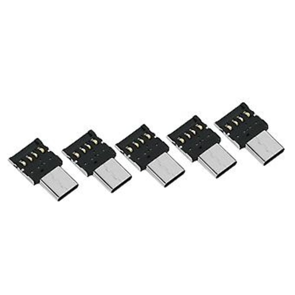 5 kpl Ultra Mini Type-c Usb-c - Usb 2.0 Otg -sovitin