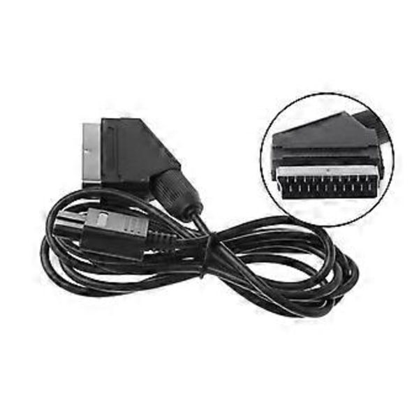 SCART AV-kabel Tilkoblingsledning Ledning Kabel Gamepad Konsolltilbehør Universell for N64 SNES SFC GC AV-kabel Svart