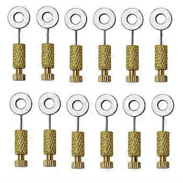 12 st DIY Verktyg Handgjorda Läderartiklar Verktyg Sutur Fixeringsnål Läderartiklar Fixerad Nål Sömnad 6-12mm