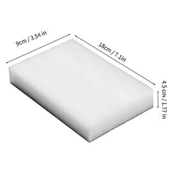 Tør Skum Hvid Perle Bomuld Rektangel Skumblok Stødsikker Emballage Skum Til Bryllup Fødselsdagsfest 9x18x4.5 cm / 3.5x7.1x1.8 in