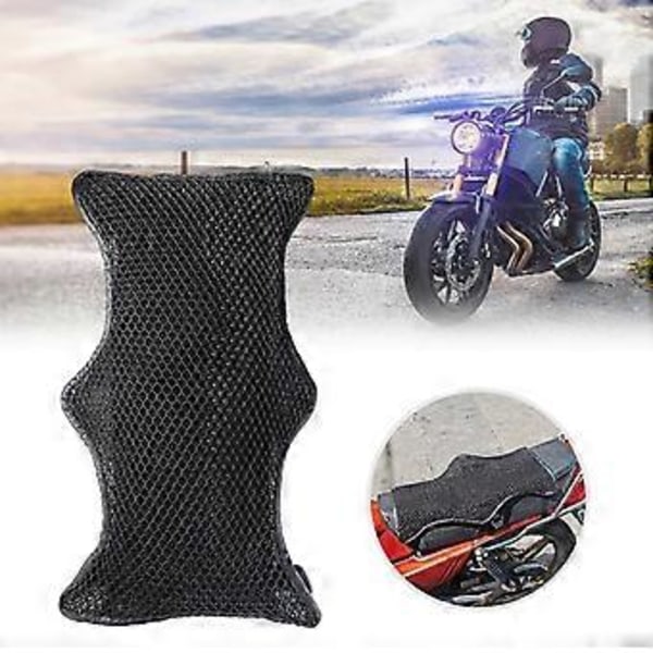 Motorcykelsitsmatta, Motorcykel Dubbellagersdyna Motorcykel Dubbellagersdyna Motorcykel Mesh Skyddande Sitsöverdrag Beprövad Hållbarhet