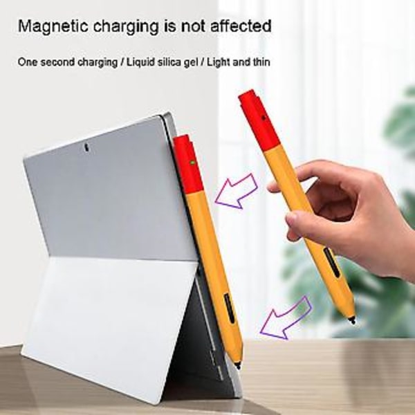 Fodral för Surface Pen Stylus Ärm Delad Penna Pennfodral Silikonskyddande Pennfodral