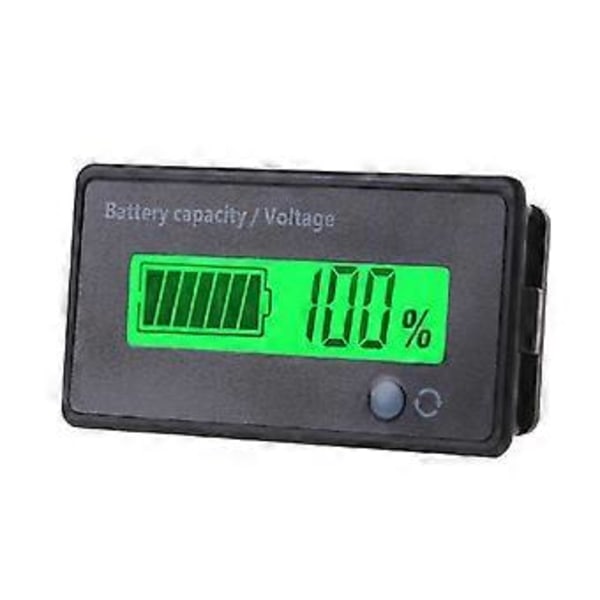 Holdbar 12V-84V Bly-syre Batterikapacitetsindikator Spændingsmåler Voltmeter