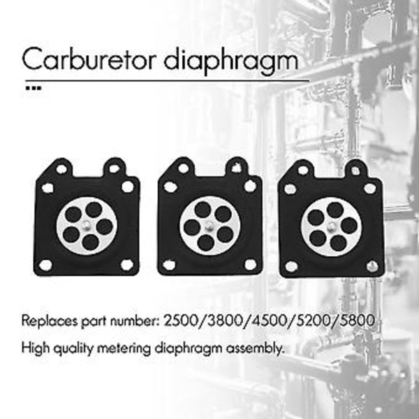 Karburator Dele Motorsav Karburator Membran Puder Reparationsdele Målingsmembran Pakninger Til Zama