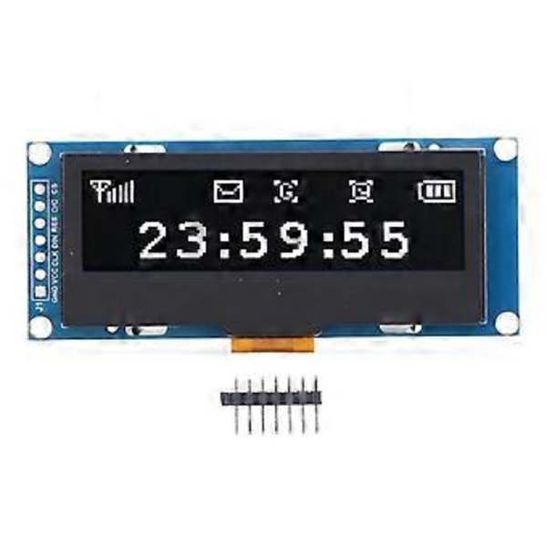 2.23 Tum Displaymodul 128x32 Upplösning Organisk Ljusdiodskärmmodul SSD1305 IICSPI Comm MRC162A Vit Display