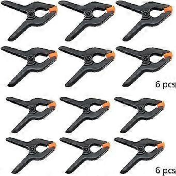 12 Stykker Klemmer Clips Klemmer Fjederklemme Clips Fjederklemmer Fotobaggrund Klemme Lærredsklemme Gribeklemmer 2 Størrelser Til Fotobaggrund Fotografering