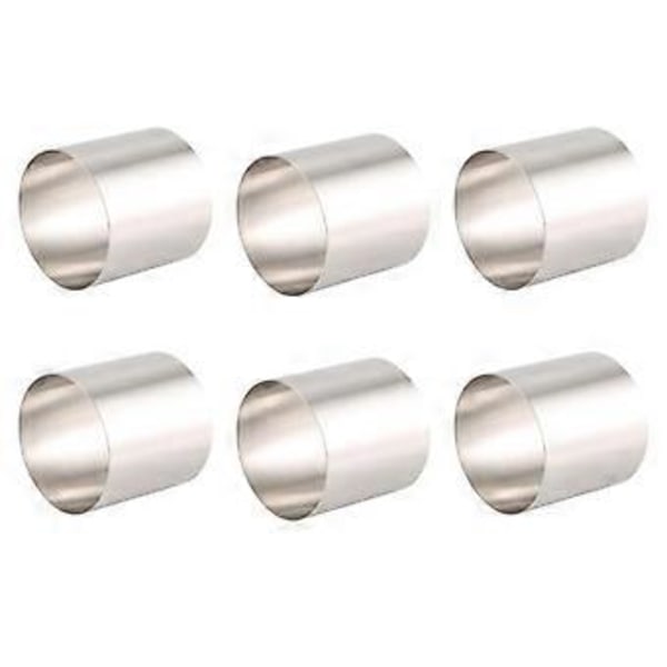 6 Stykker Rund Kjekskutter Rustfritt Stål Mousse Ring Mini Sirkel Kakestikkere Steke Egg Ringer Bakeverktøy