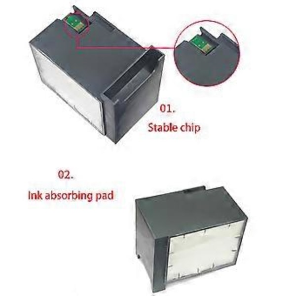 T6712 Vedligeholdelsespatron Spildblækopsamlingspatron Kompatibel med EpsonWF-6093 6593 WF-8093 WF8593 printere