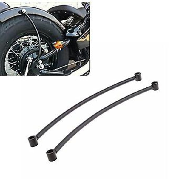 Par Bakre Stänkskärmsskena Stödfäste Hållare För Cruiser Cafe Bobber - Svart