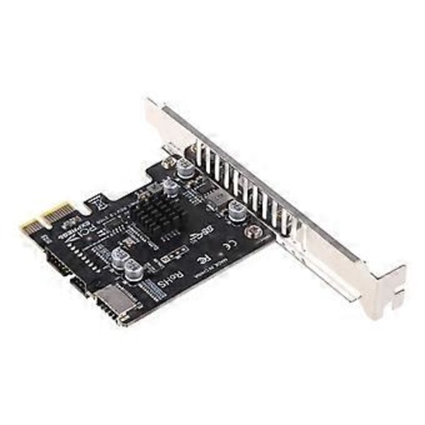 PCI-E - USB 3.0 -laajennuskortti 5 Gpbs Type E PCI Express -kortille 19/20-nastainen liitin