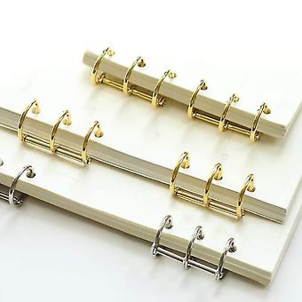 12 stk. 3-rings ringe bladbindere ringe snap split hængsel 20 mm indvendig diameter