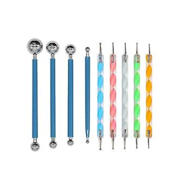 38 kpl Mla Dotting Tools -sarja - Pistekuviointityökalusetti taideaskartelualusta
