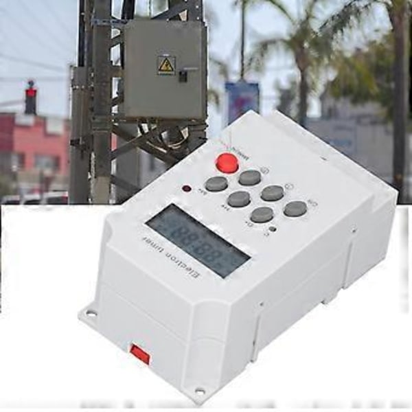 Elektroninen ajastinkytkin DIN-kisko LCD-mikrotietokoneen elektroninen älykäs ohjain KG316TII (AC 220V)