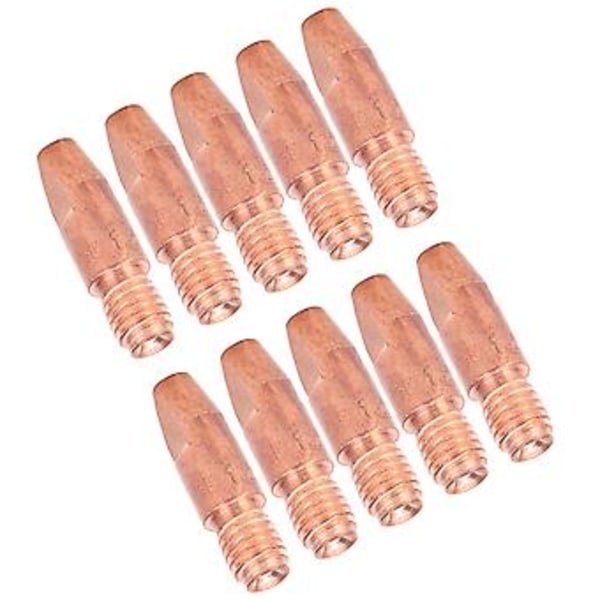 10 st M6 Ledande Munstycke Röd Koppar Svetshandske Kontaktspetsar Tillbehör 36KDx1.2mm
