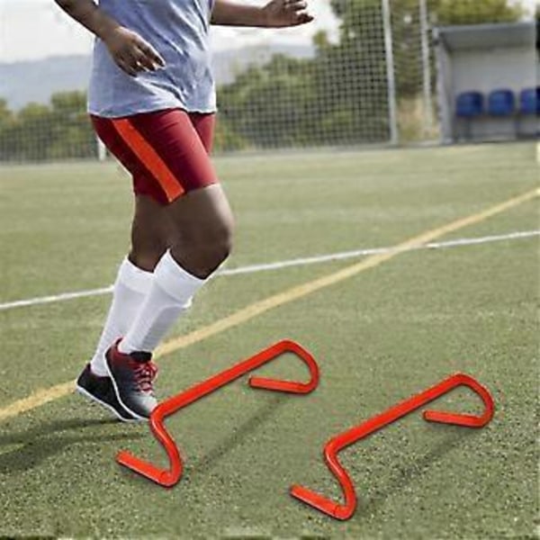 Agility Træning Speed Hække 15cm Fodbold Træningshæk Overligger til Fodboldtræning - Orange