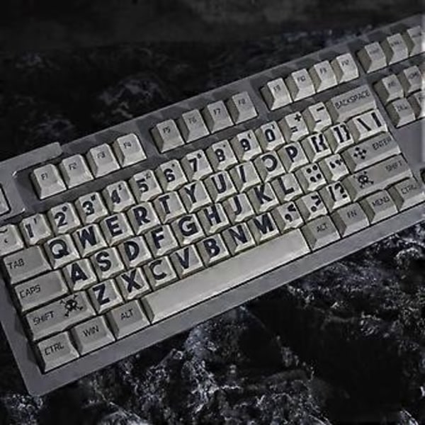 142 Tangenter Retro Programmer Tangentbordsskydd Tjock PBT DyeSublimation Ljustäta CherryProfile Tangentbordsskydd För Mekaniska Tangentbord