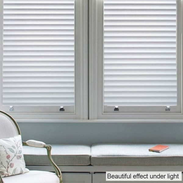 Självhäftande fönsterfilm 40x200cm Elektrostatiskt Integritetsskydd Anti-UV Anti-Glance Dekorativ film för hemmakontor Sovrum Kök 40×2
