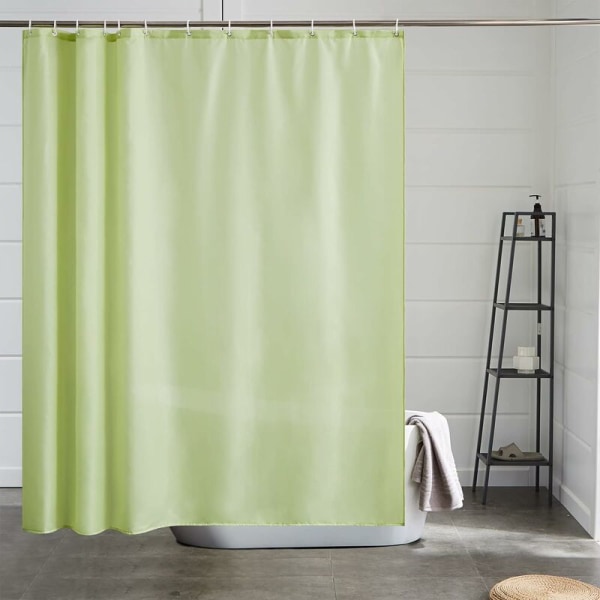 Suojakalvo hometta vastaan 120x200cm Kylpyhuoneen verho Vedenpitävä Keltainen Polyesterikangas 6 koukun kanssa