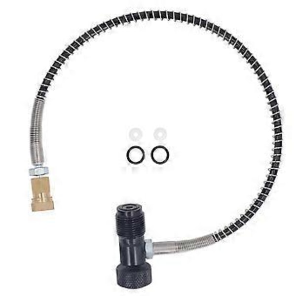 G5/8 Gevind Hurtigfyldningsadapter Fyldestation Adapter Slange Højtryks Pneumatisk Del til 6.8L CO HPA CO2 Tank