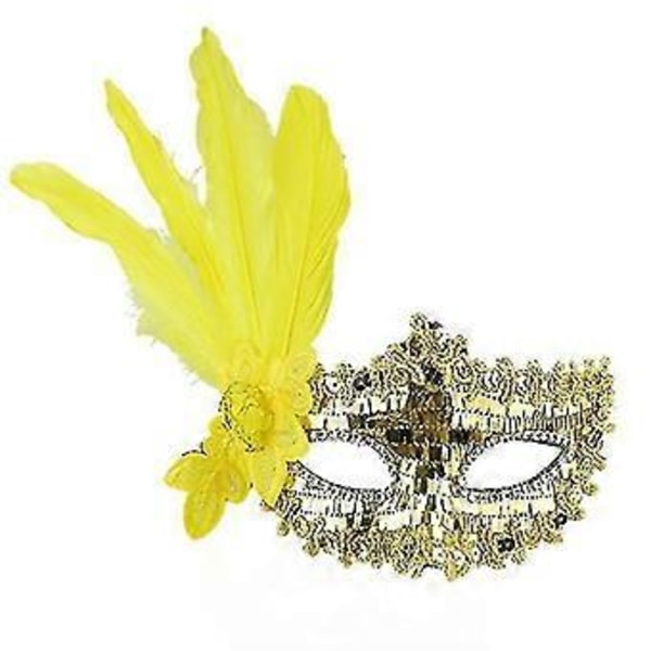 Mardi Gras Mask, Fjäder Ögonmask För Halloween