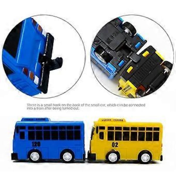 5 kpl Mini Bussileluauto, Malliauto, Mini Vedettävät Lelut Autoja Lahjoja Pojille Ystäville ja Lapsille, Syntymäpäivälahja