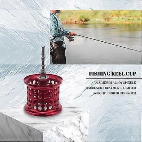 Fiskerulle Spole Mikrotyp Aluminiumlegering Hjulkopp DIY Tillbehör Passar PR100