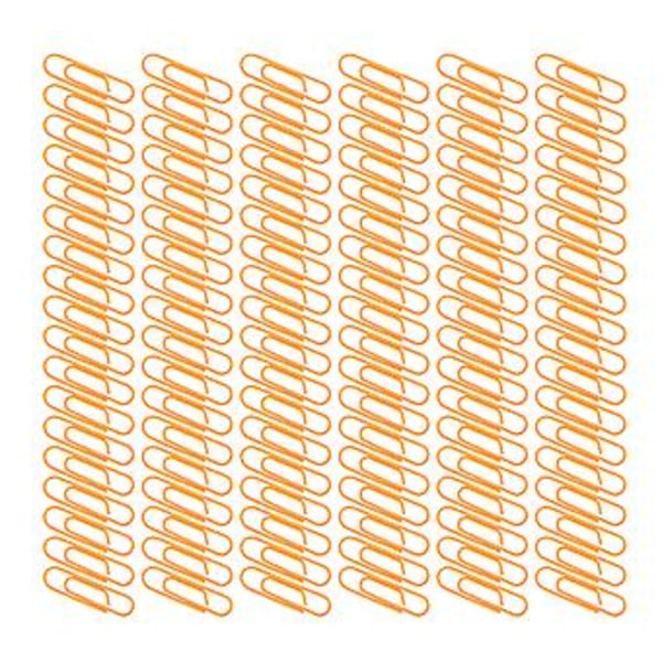 3 Æsker Orange Papirclips: Små, Bærbare, Søde Clips til Filsortering