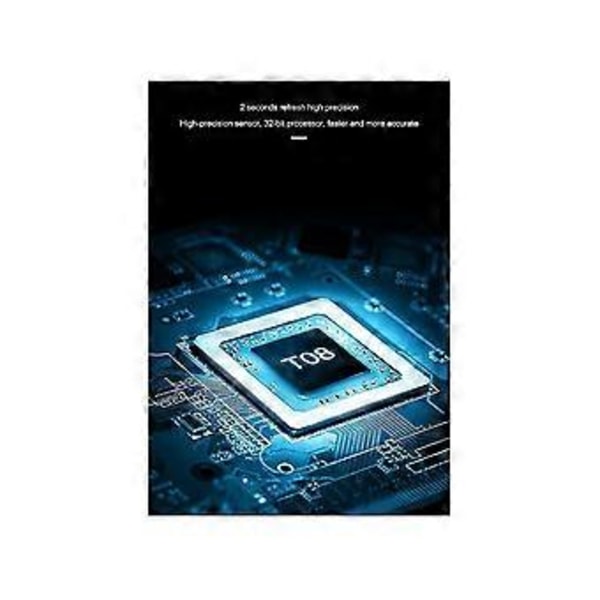 T08 CO2-detektor kuldioxidkoncentrationsdetektor CO2-monitor måler luftmonitor fugtighed CO2 C