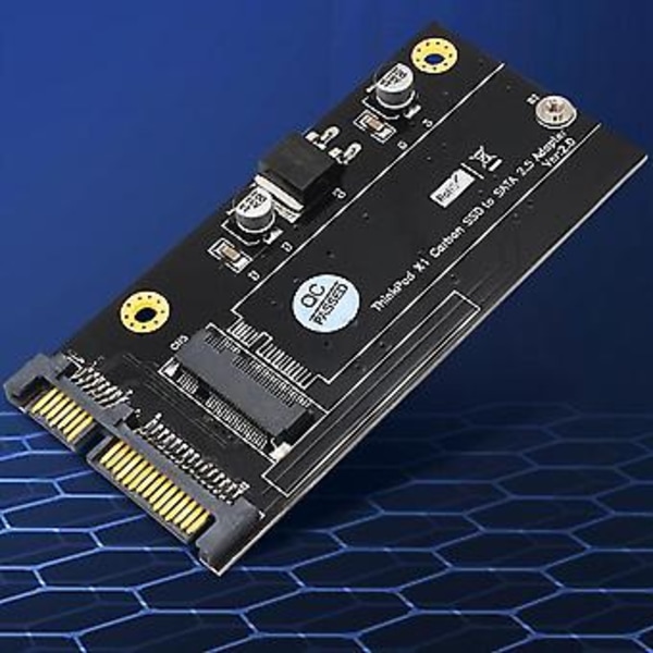 20+6 Pin SSD til SATA 2,5 Tommers Adapterkort Konverter for X1 Carbon