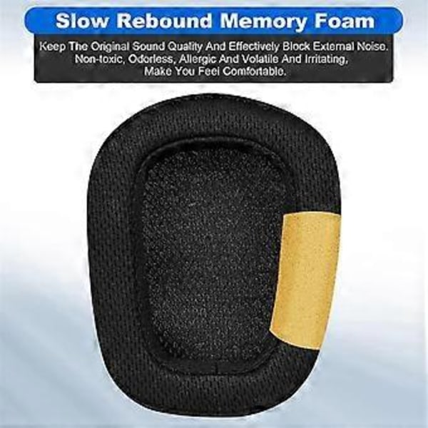 1 par Skum Öronkuddar Läder Öronmuffar för G935 G635 G533 G433 G231 Trådlöst Gaming Headset