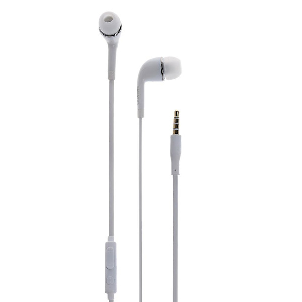 3,5 mm stereo ørepropper øretelefon headset med mikrofon for Galaxy S6 S5 S4 S3