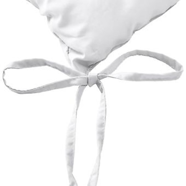 Lea Trädgårdsstolsdyna - Set om 4 - Bekväm och tjock utomhuskudde - Idealisk för inom- och utomhusbruk - 40x40x5 cm - Vit