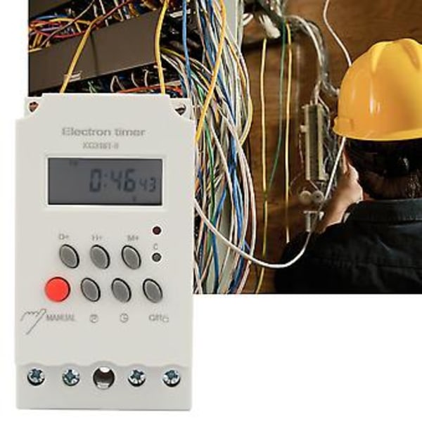 KG316t iI Mikrodatamaskin Programmerbar Tidskontroller Elektronisk Timer 220VAC 25A