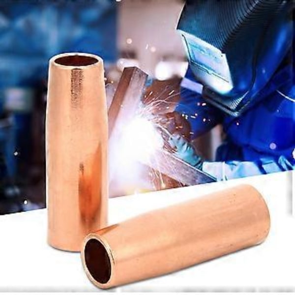 2 stk. MIG svejsepistol dyse 21-37 3/8 tommer til Tweco Mini/#1, 100L, holdbart kobber, nem installation, høj kvalitet, anti-sprøjt, reservedele,
