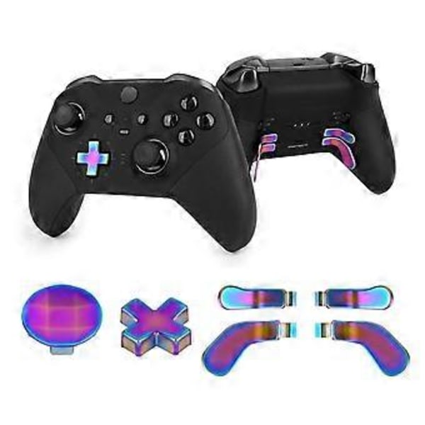 För Elite Series 2 6st Metal Controller Delar 4 Paddlar 2 D-Pad Spel Ersättnings Controller Komponent Set C
