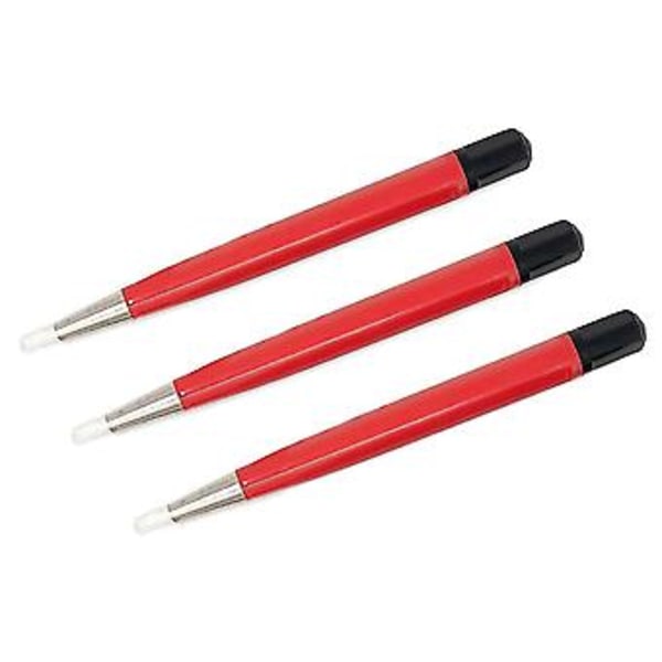 3 st Röda Fiberpennor Klockreparationsverktyg Klocka R Borttagningsborstar Smycken Krets B