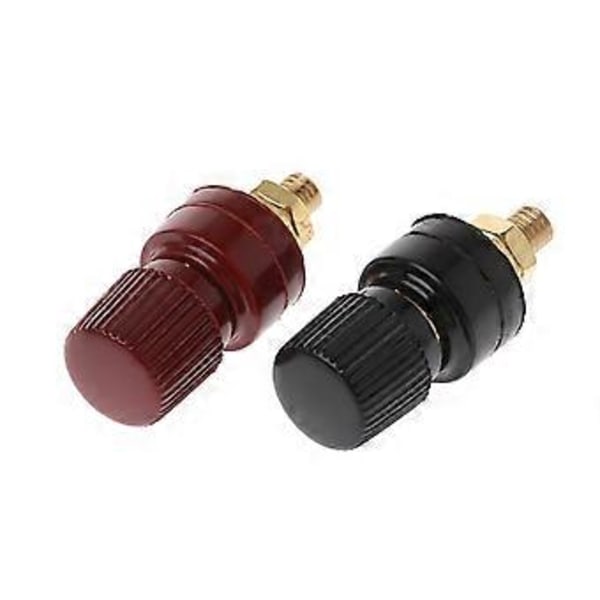 1 Par 6mm 333 Bindingsstolpe til Effektforstærkerterminaler AC Strøm o Adapter