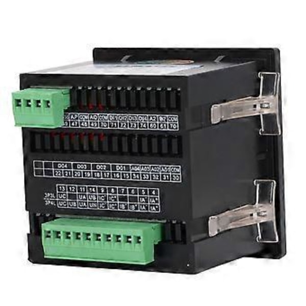 Sort 3-faset elektrisk elmåler LCD Multifunktionel flammehæmmende hus Energimåler AC220V