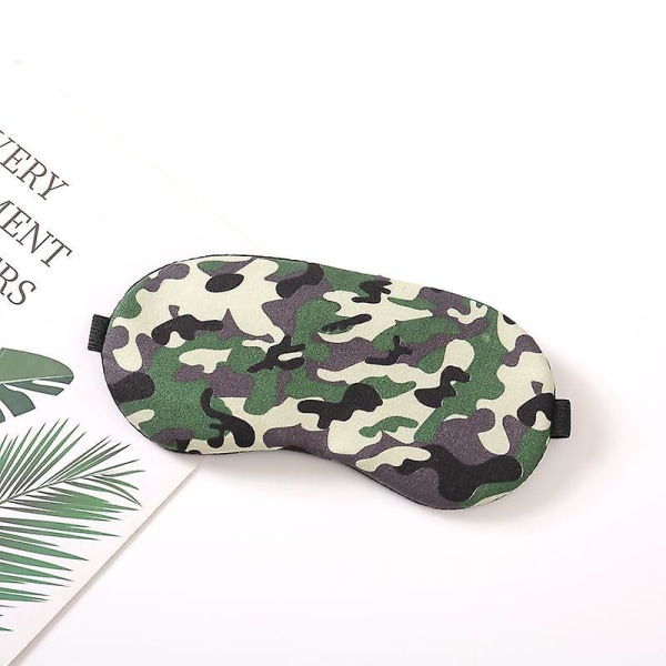 Camo sovmaske, mjuk och bekväm ögonmask med justerbart huvudband, ljusblockerande ögonlock för barn, kvinnor och män