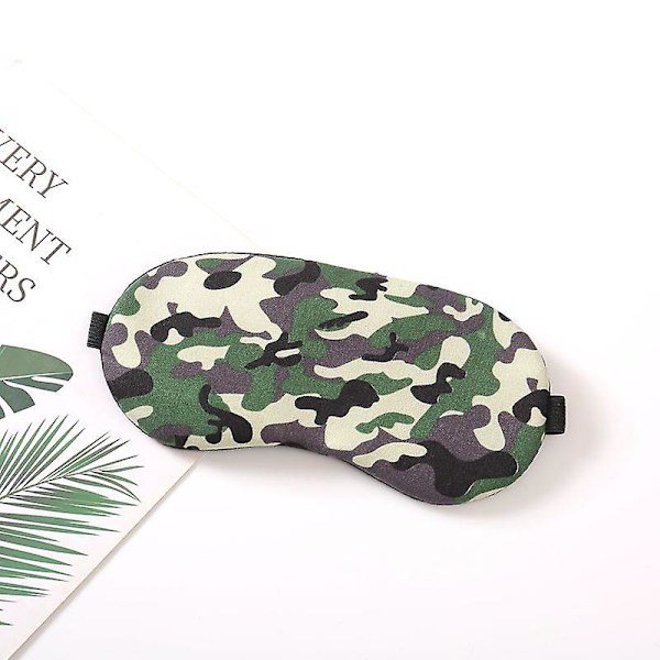 Camo-unimaski, pehmeä ja mukava silmämaski säädettävällä päähihnalla