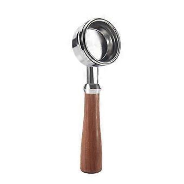 Bottenlöst Portafilter för Kaffemaskin med Trähandtag, Filter Kaffetillbehör för -310/-510 K888