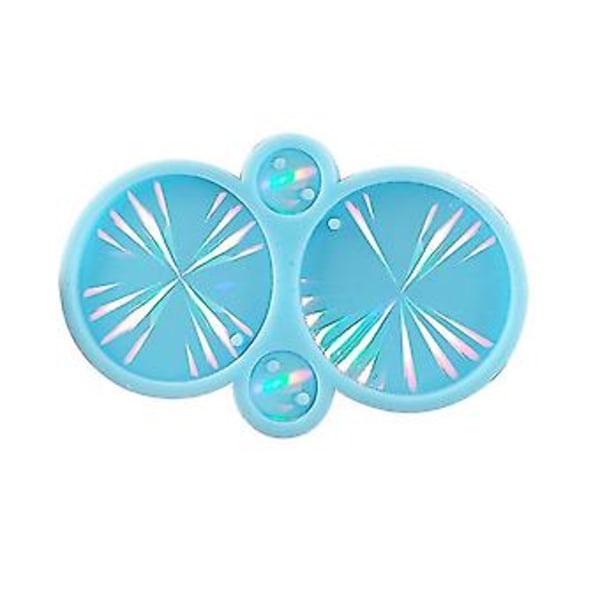 Holografisk og Epoksy Resin Silikonform DIY Holografisk Øredobber Anheng Epoksy Resin Silikonform, B