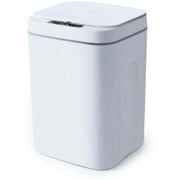 16L automatisk soptunna med sensor Automatisk soptunna Rörelsedetektor (Vit)