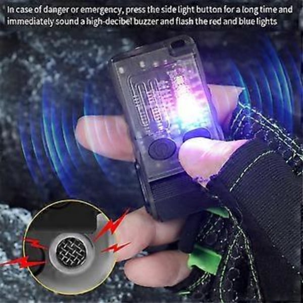 V20 Avaimenperävalaisin 1000 Lumenia USB Ladattava Klipsillä Lämmin Punainen Sininen COB-valo 13 Tilaa Magneettinen Valaisin