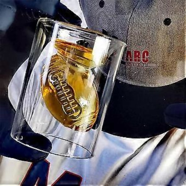 8 stk. fodbold reversible shotglas med 3D relief fodboldform indeni